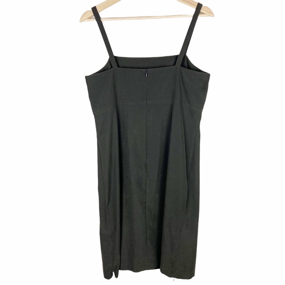 Patagonia Olive Green Sleeveless Dress Size 10 - Picture 2 of 9